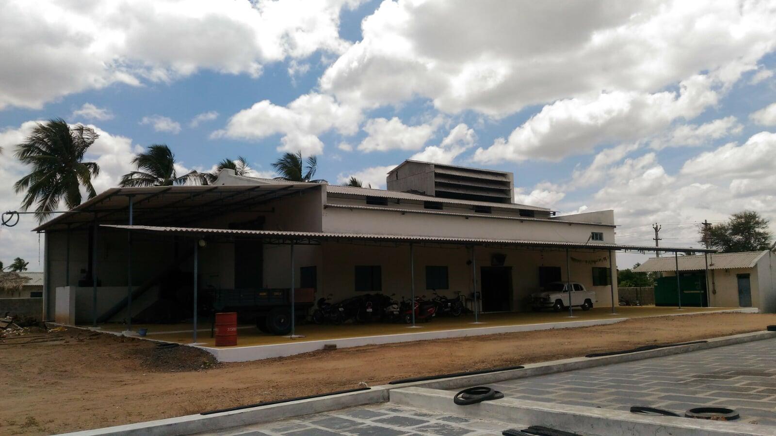 Image shows the outside photograph of our 100% Pure Coconut Oil Manufacturing facility